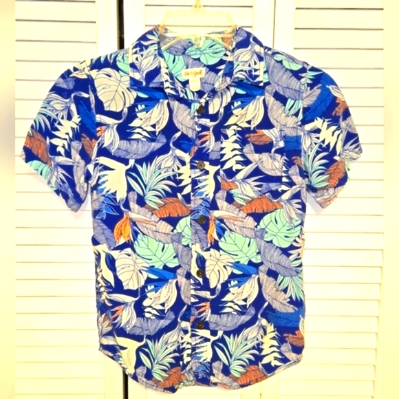 Cat & Jack Boy's M 8/10 Hawaiian Shirt - Picture 2 of 11
